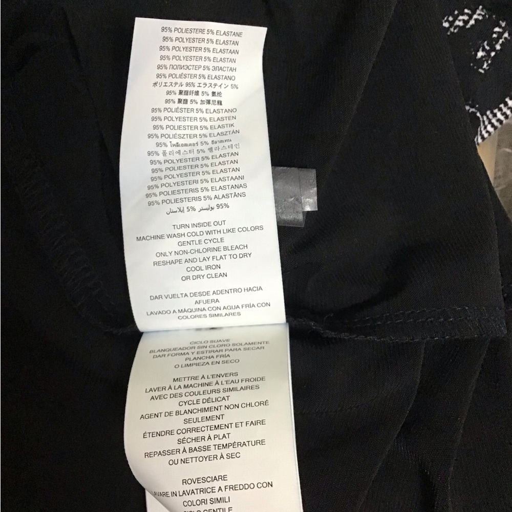 Michael Kors Sleeveless Round neck Elegant Black and White Patterned  Trim Dress - Picture 6 of 8